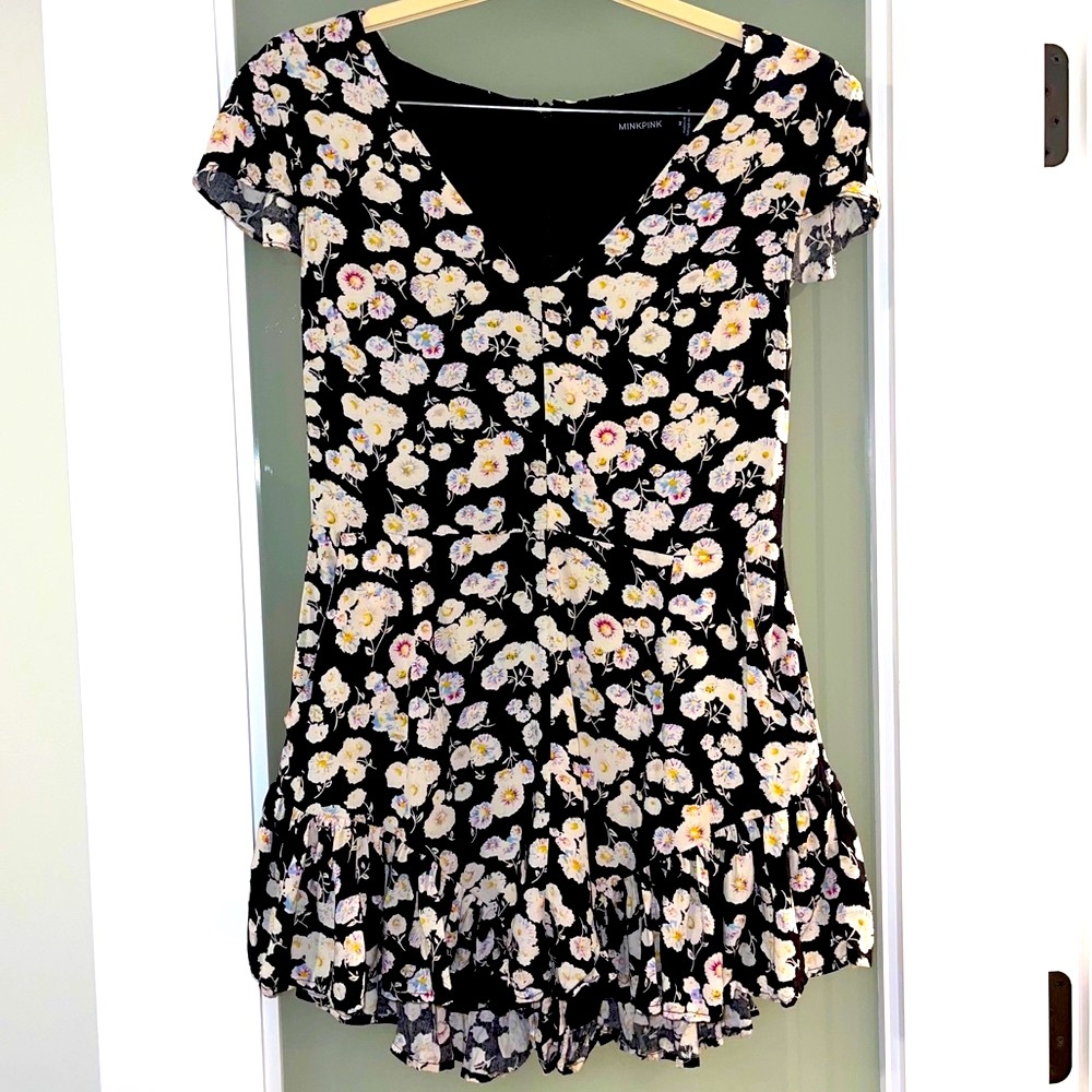 MINKPINK • Prairie Flower Print Mini Romper